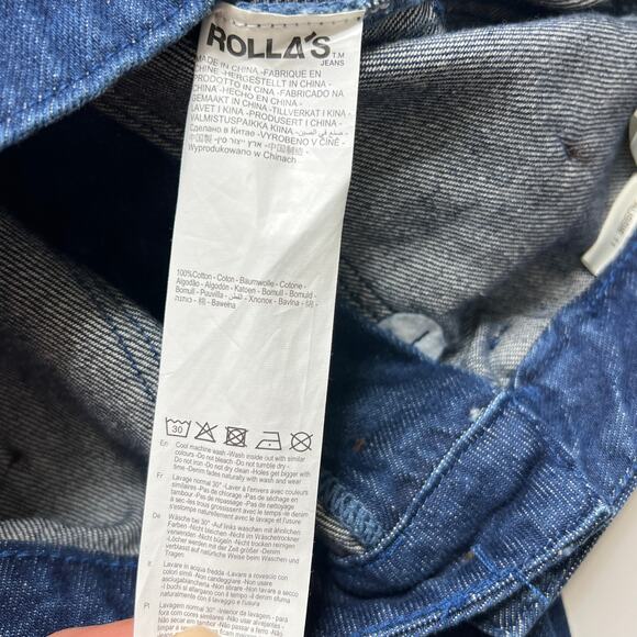 Rolla's Studio Flare Lou Dark Wash Denim Jeans Wide Leg Size 29 - Picture 7 of 11